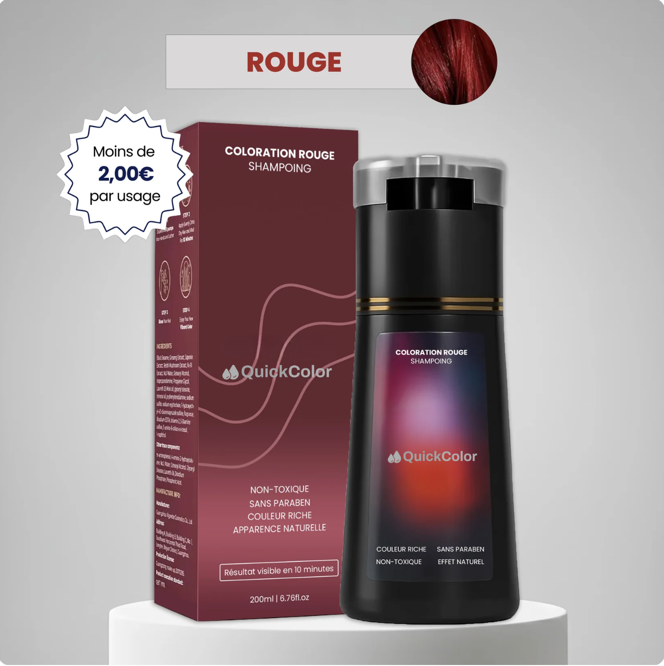 QuickColor shampoing colorant instantané